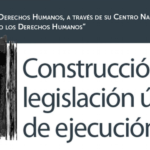 legislación única de ejecución penal